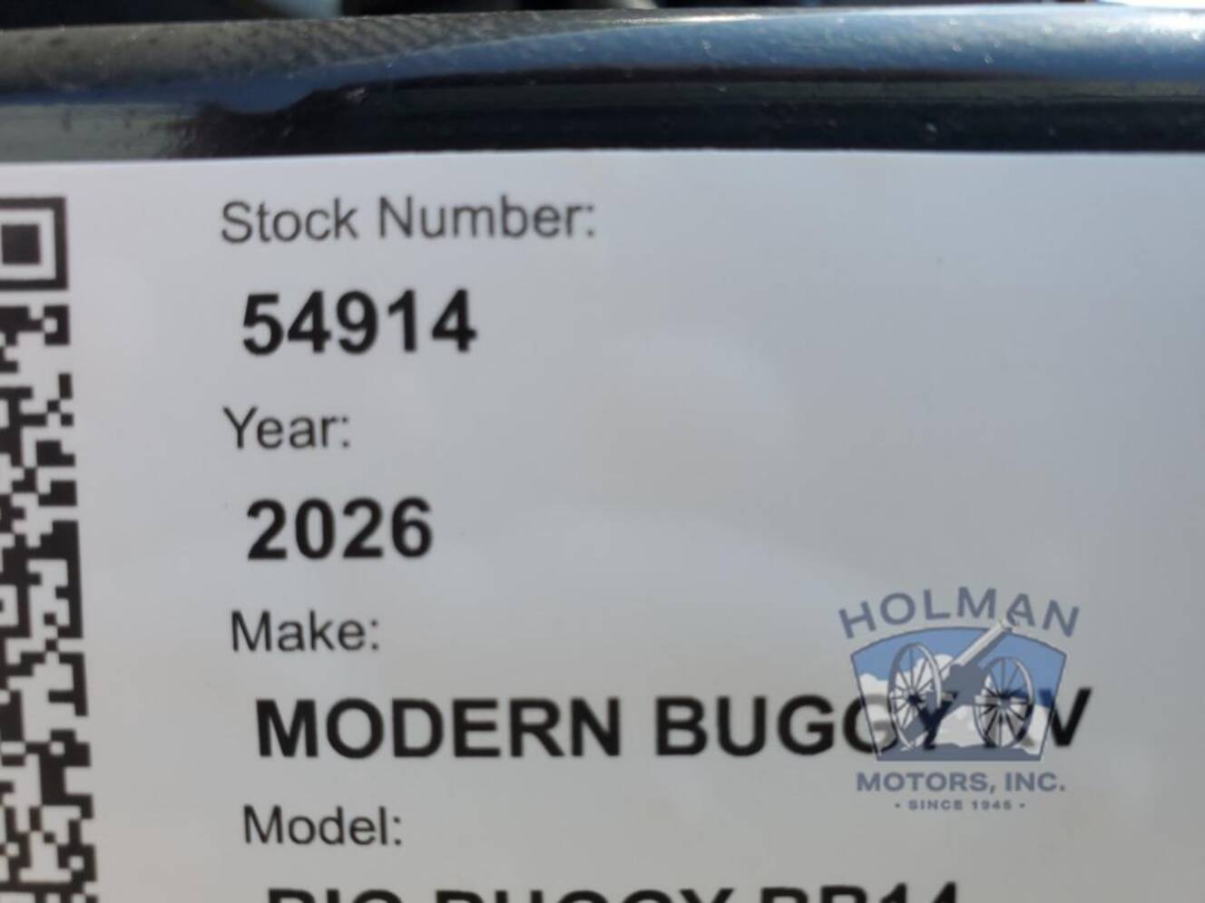 A photo of this 2026 Modern Buggy Rv Big Buggy BB14