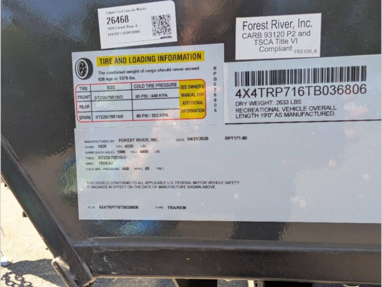 A photo of this 2026 Forest River Rv R Pod RP-171