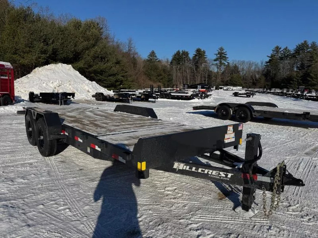2026 HILLCREST 7X16+4 Powder Coated 14K Partial Tilt Equipment Tr in Loudon, NH