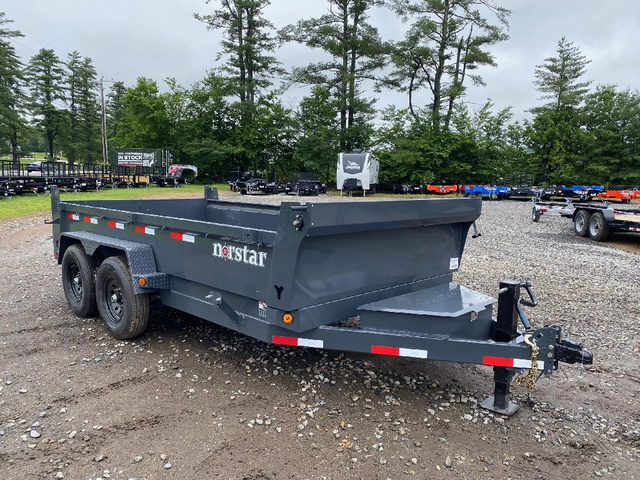 2027 NORSTAR 7X14 Powder Coated 14K Dump Trailer W/Tarp Kit & R in Loudon, NH