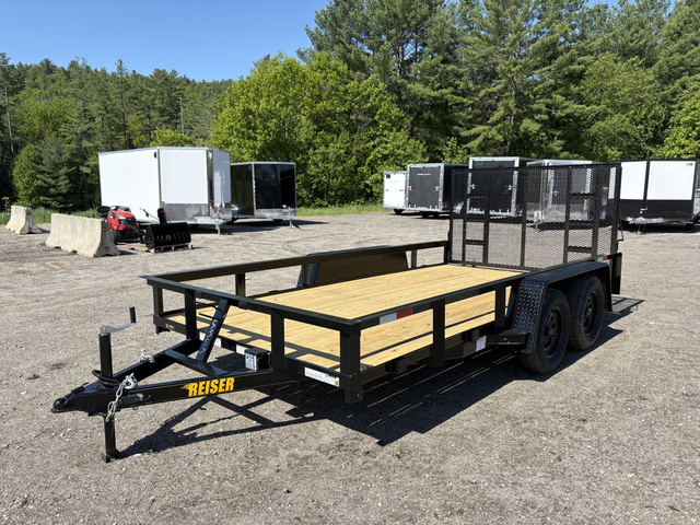 2026 REISER 7X14 7K Tandem Axle Landscape Trailer W/ Ramp Gate in Turner, ME