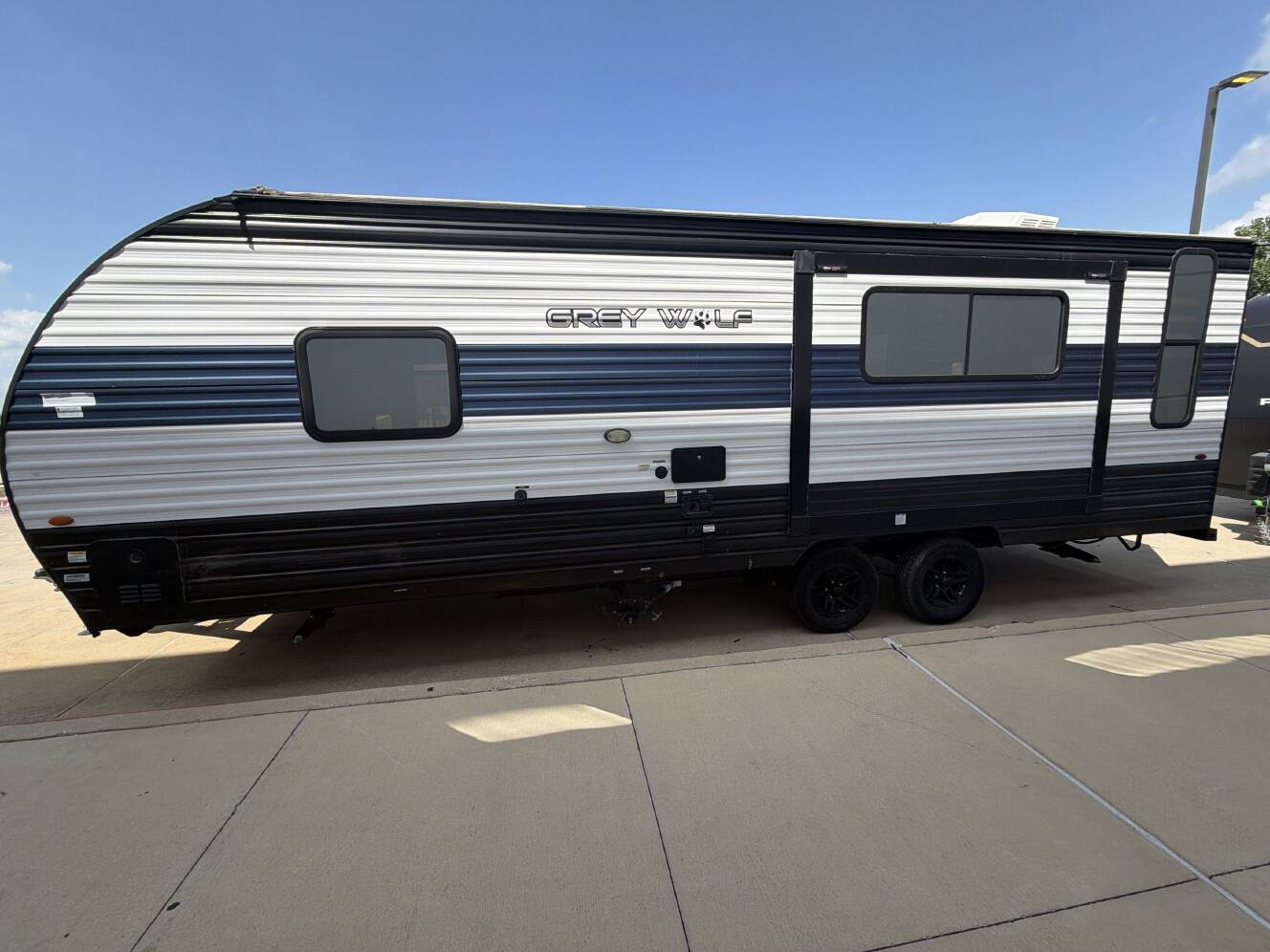 A photo of this 2023 Forest River GREY WOLF 23MK