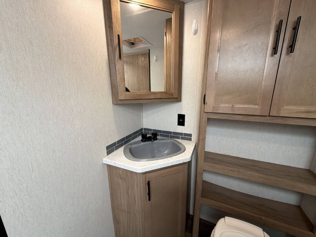 A photo of this 2023 Forest River GREY WOLF 23MK
