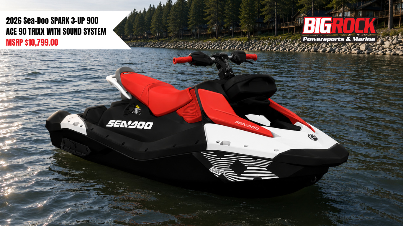 2026 Sea-Doo SPARK 3-UP 900 ACE 90 TRIXX WITH SOUND SYSTEM 3-UP in Rocky Mount, NC