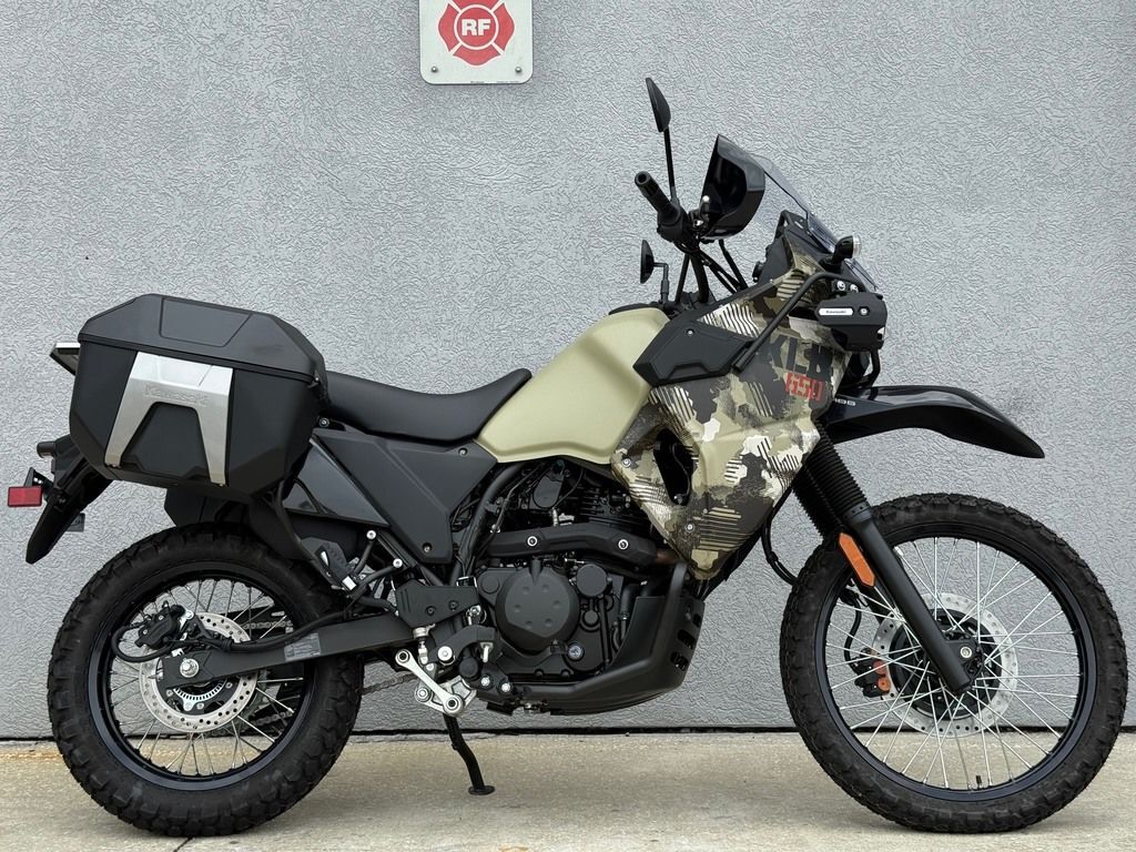 2026 Kawasaki KLR®650 Adventure ABS Cypher Camo Beige 650 ADVENTURE in Cocoa, FL