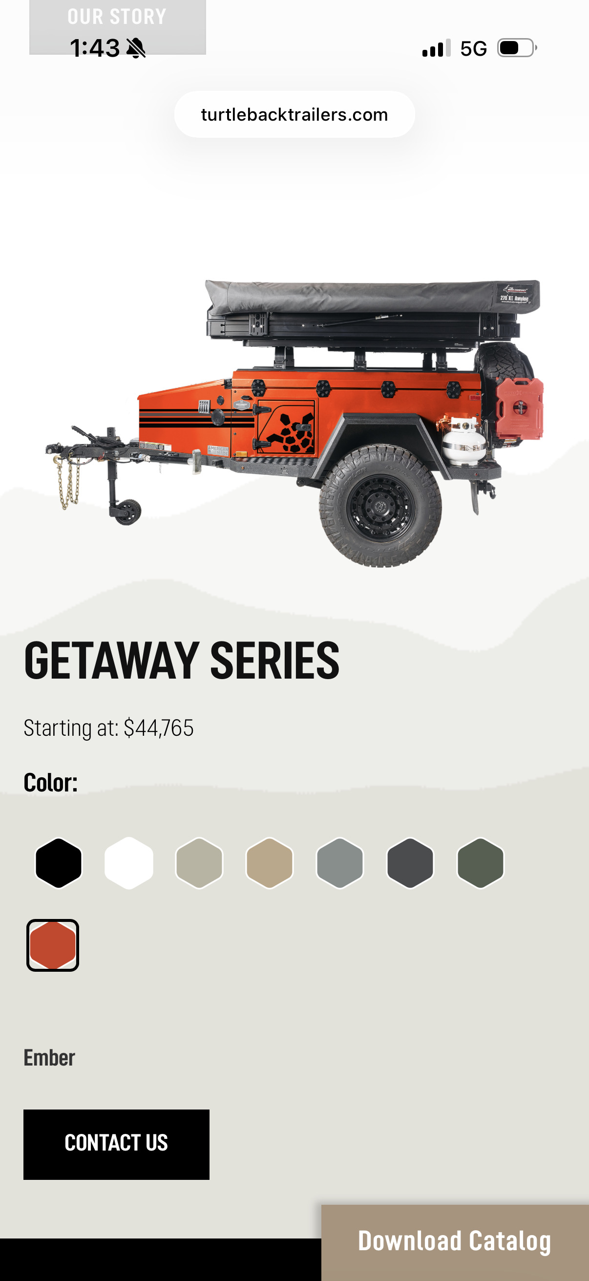 2019 Turtleback Trailers Getaway RV