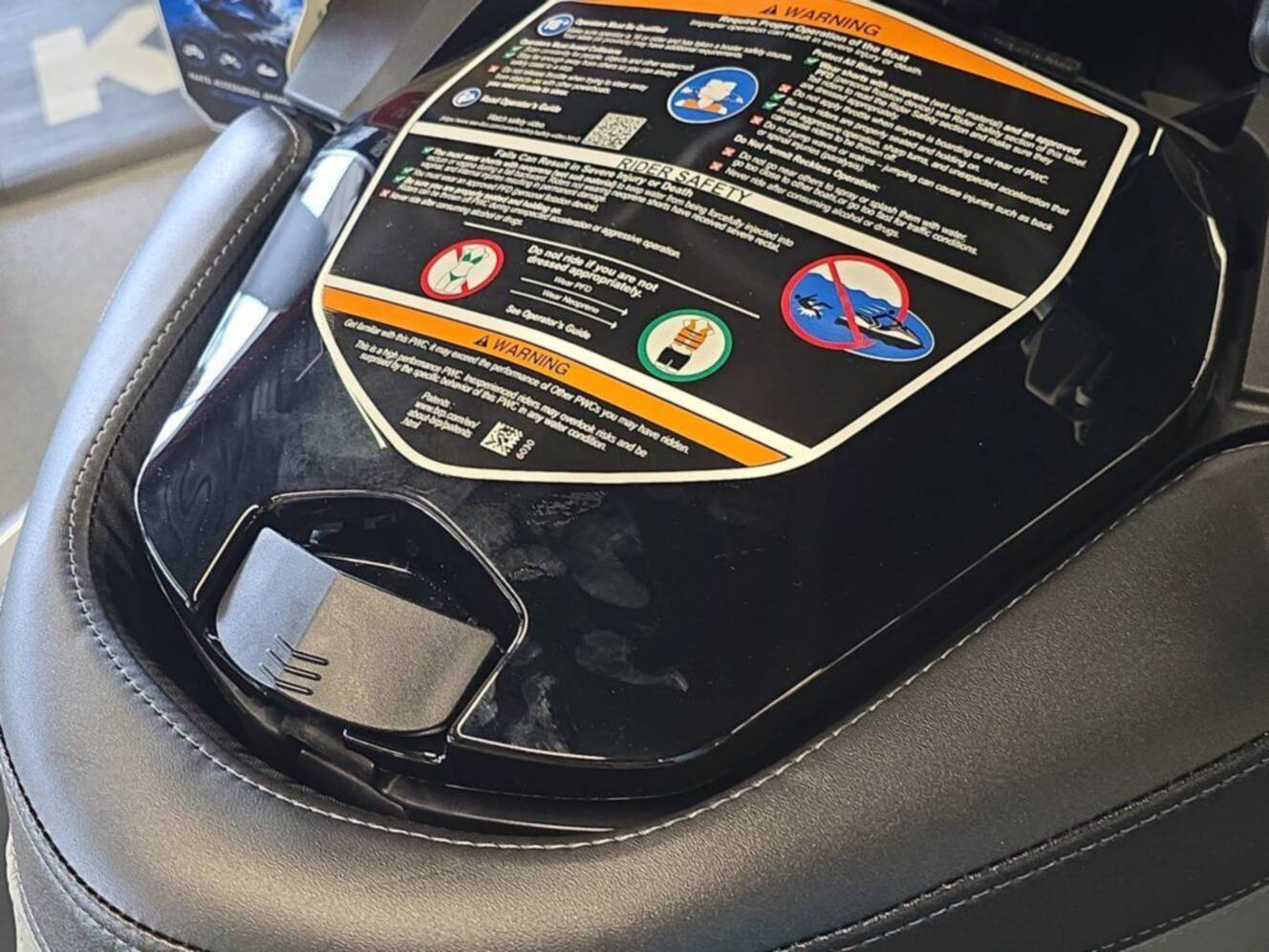 A photo of this 2026 Sea-Doo RXP-X 325 Tech, BRP Premium A, iBR Ice Metal / Manta