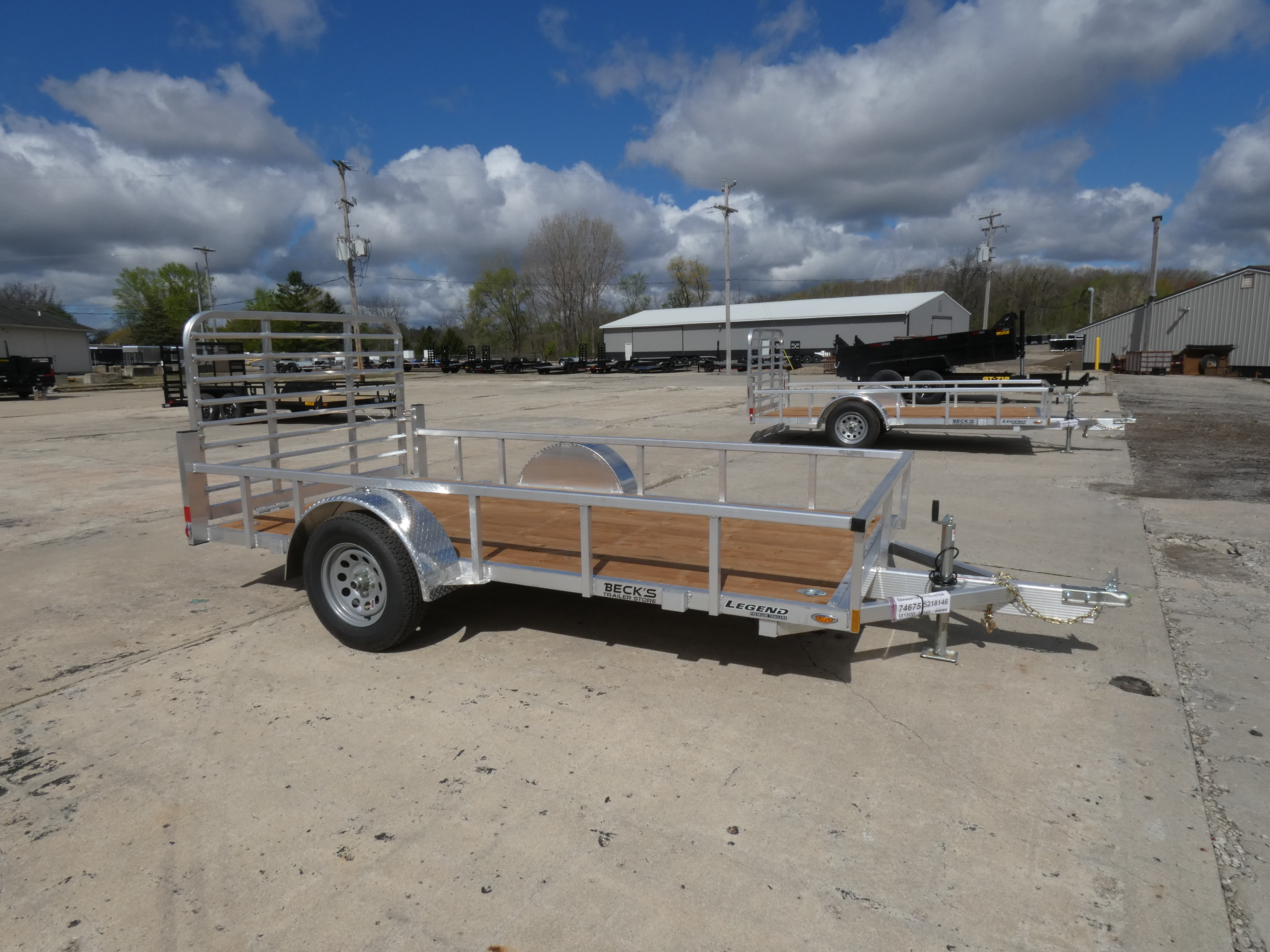 2026 Legend Trailers Open Deluxe Single Axle 6' x 12' Open Aluminum Utility in Saint Johns, MI