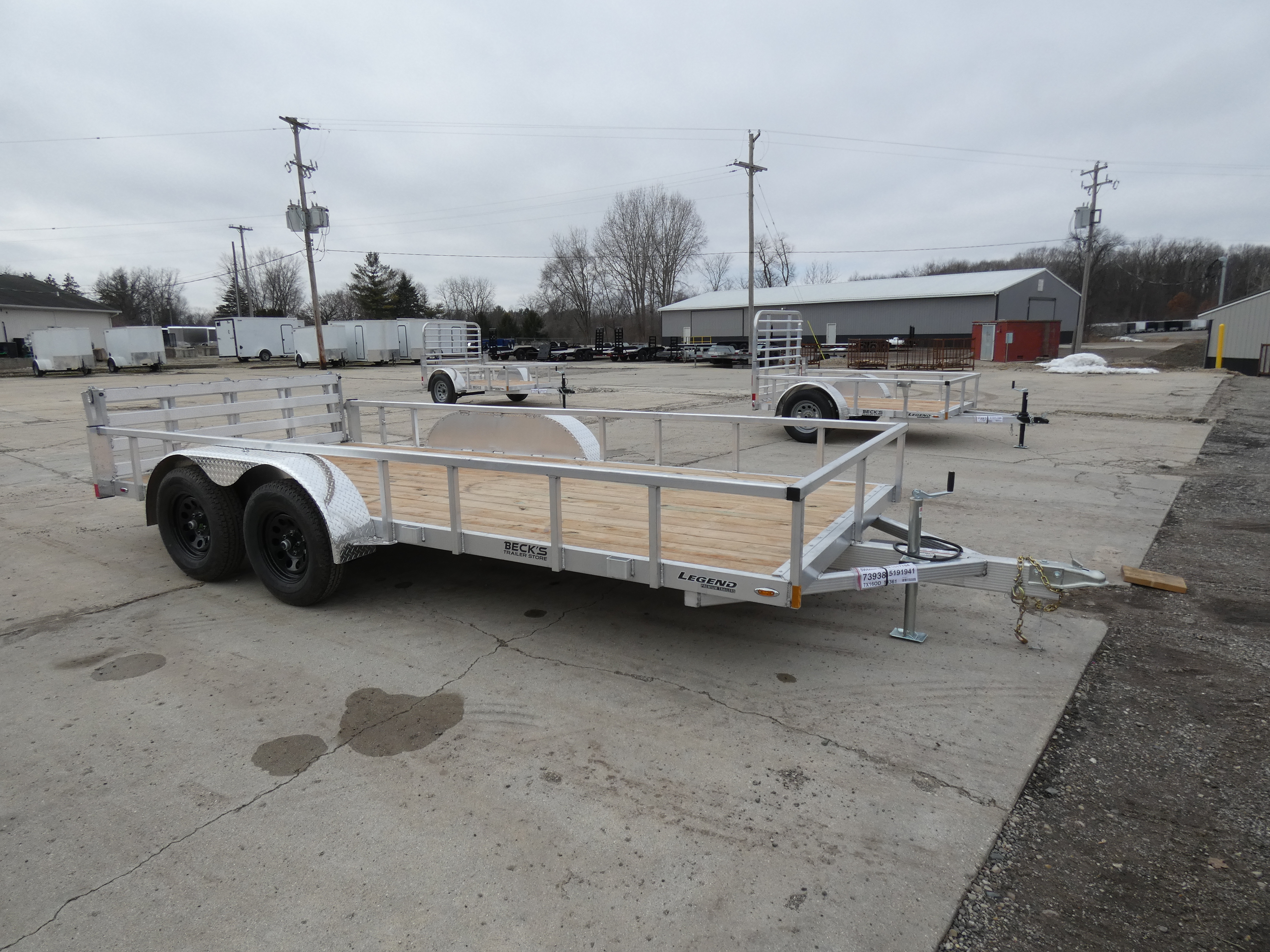 2026 Legend Trailers Tandem Axle 7' x 16' Aluminum Utility Trailer - Absolut in Saint Johns, MI