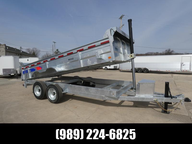 Galvanized 7' x 16' Dump Trailer For Sale - 8K Axles - 24K Telesco in Saint Johns, MI