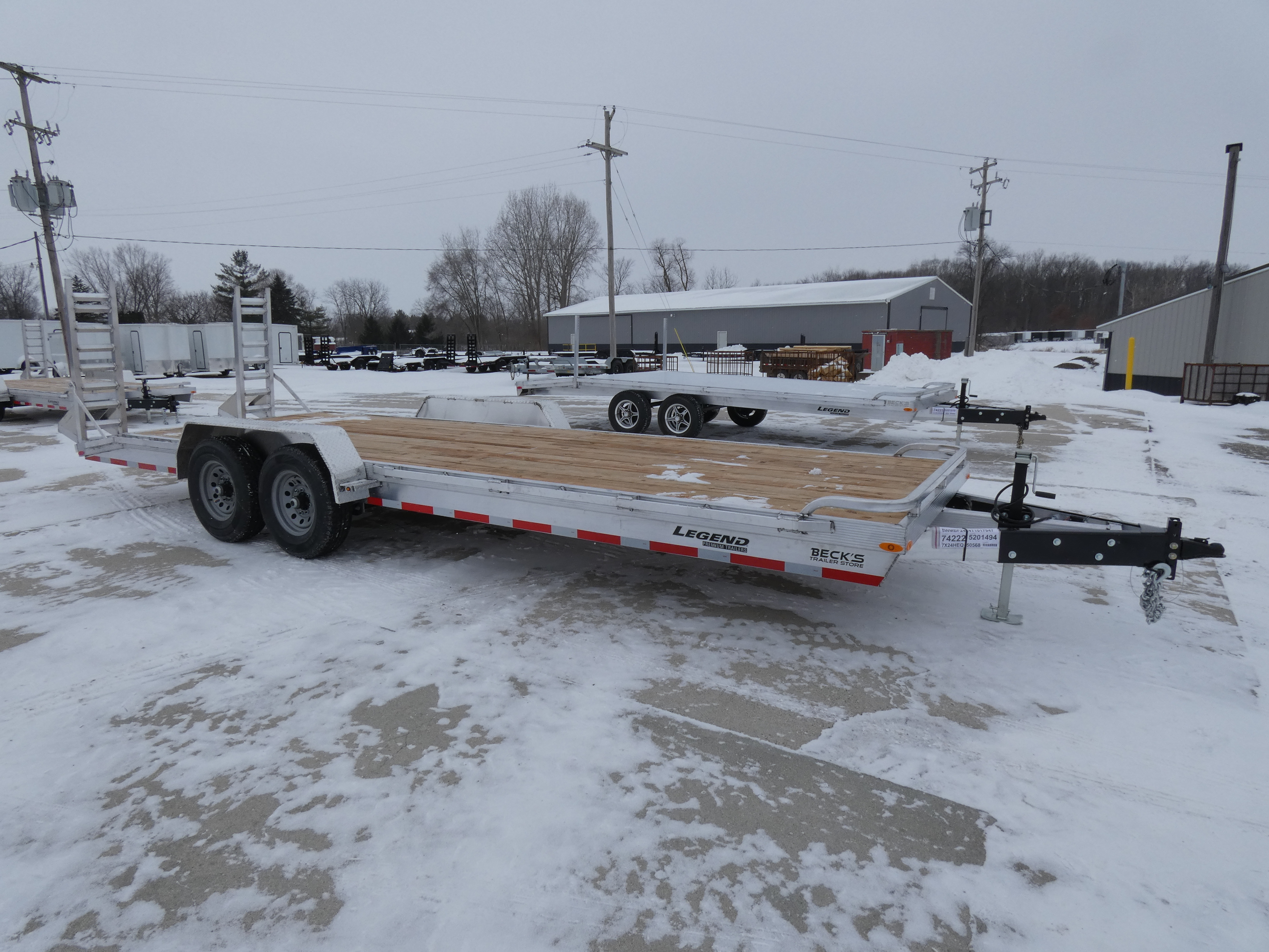 2026 Legend Trailers Heavy Duty 7' x 24' Aluminum Equipment Hauler - 14,000# in Saint Johns, MI