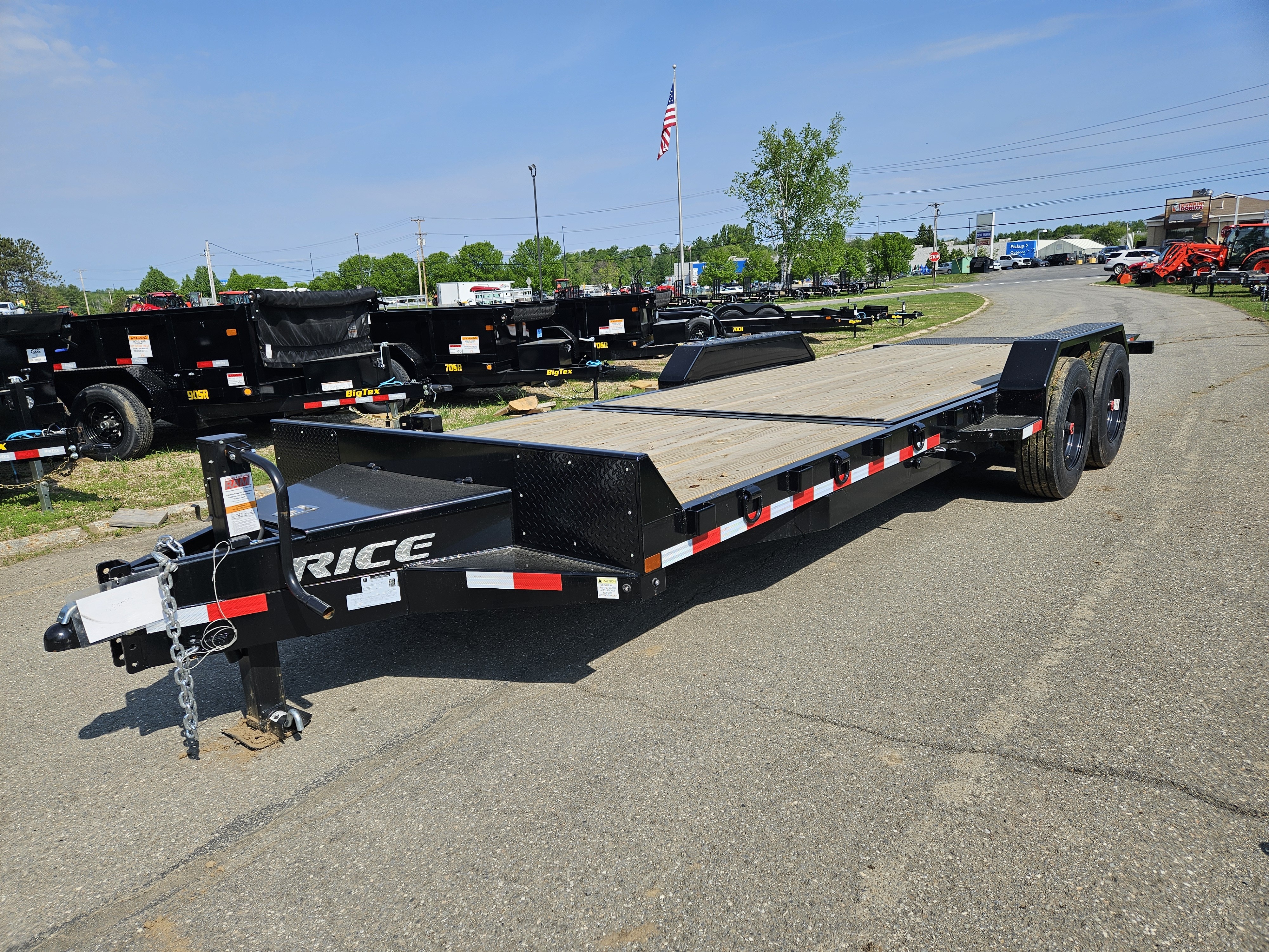 2025 Rice 7x22 16K Partial Tilt Deck Powder Coated Trailer w/Spar in Houlton, NE