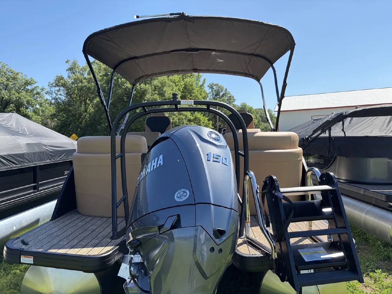 A photo of this 2027 Godfrey MONACO 235 SBC 150HP BUNK TRAILER
