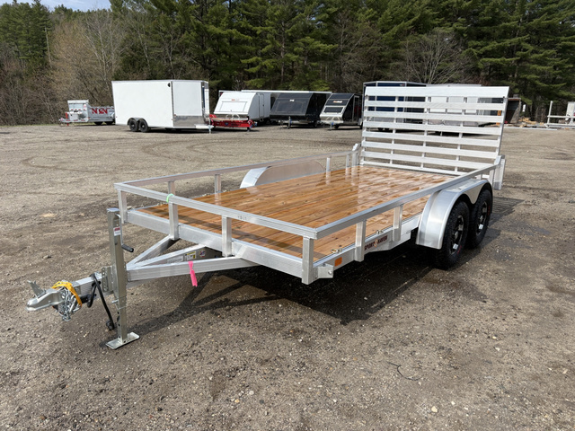 2026 SPORT HAVEN 7X14 7K Tandem Aluminum Utility Trailer W/ Rear Ra in Turner, ME