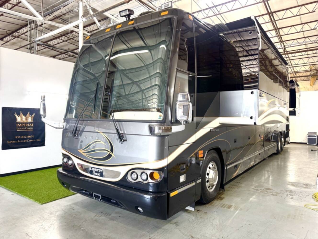 A photo of this 2005 Prevost LIBERTY ELEGANT LADY H 3 45 DOUBLE SLIDE