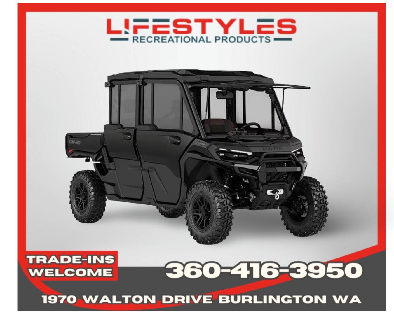 2026 Can-Am Defender MAX Lone Star CAB HD11 in burlington WA