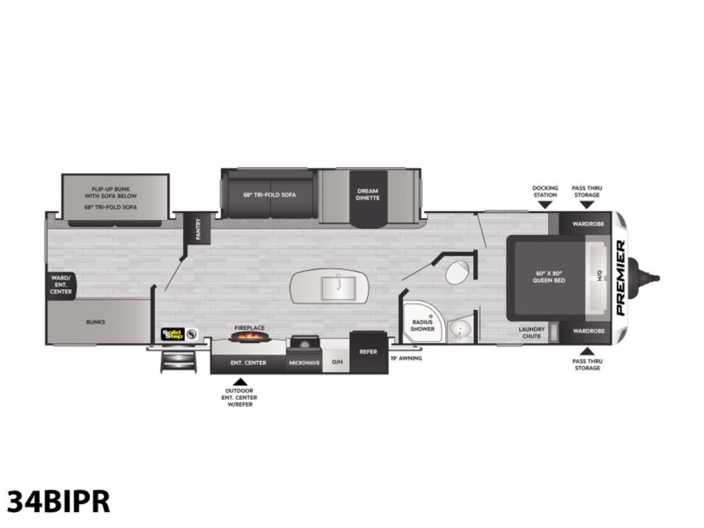 2022 Keystone Rv Bullet Premier 34BIPR in albemarle NC