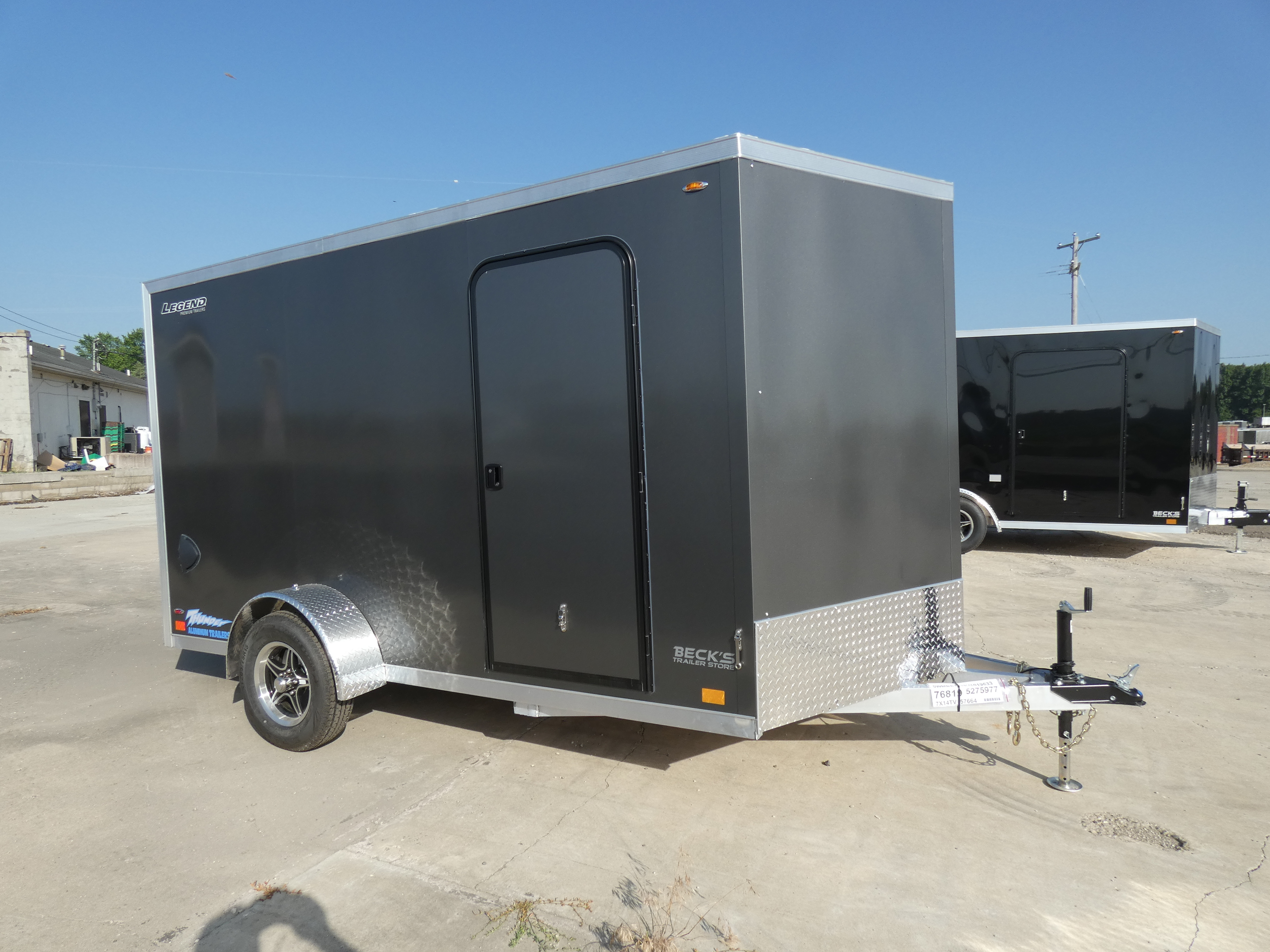 2027 Legend Trailers Thunder V-Nose Single Axle 7' x 14' Aluminum Enclosed C in Saint Johns, MI