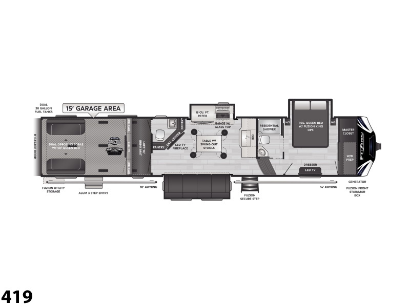 2022 Keystone Rv Fuzion 419 in london KY