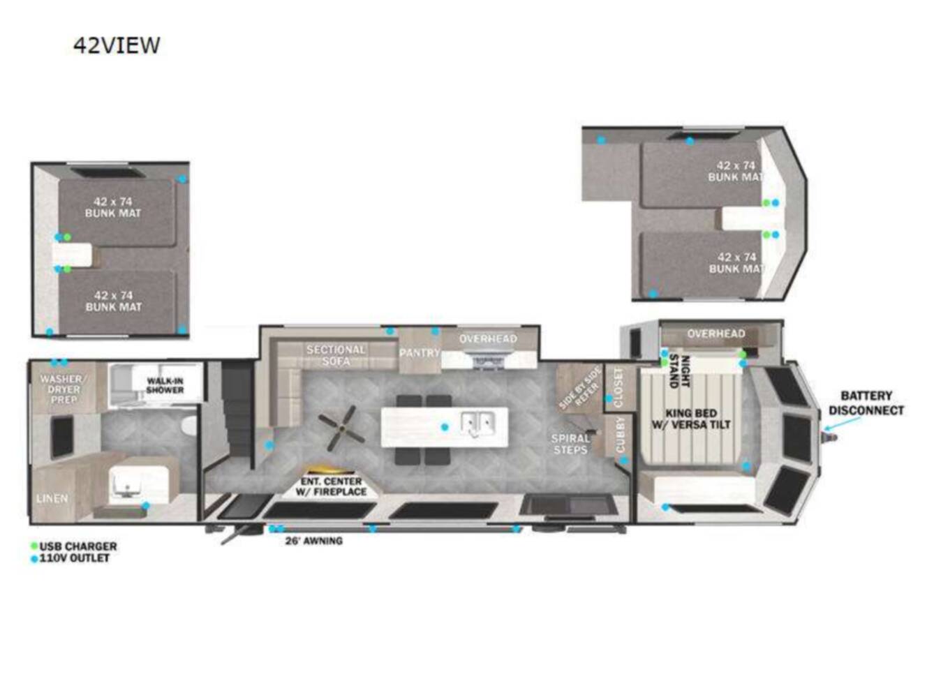 A photo of this 2024 Forest River Rv Wildwood Grand Lodge 42 VIEW