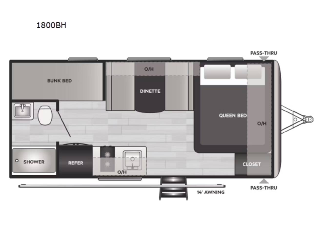 A photo of this 2024 Keystone Rv Springdale Mini 1800BH