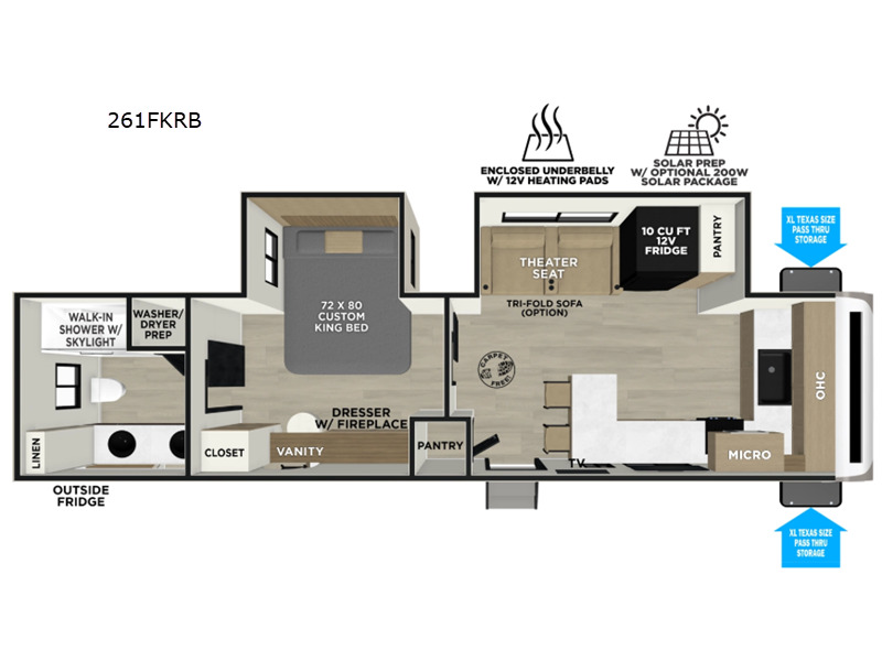 2027 Forest River Rv Salem Hemisphere 261FKRB in clute TX