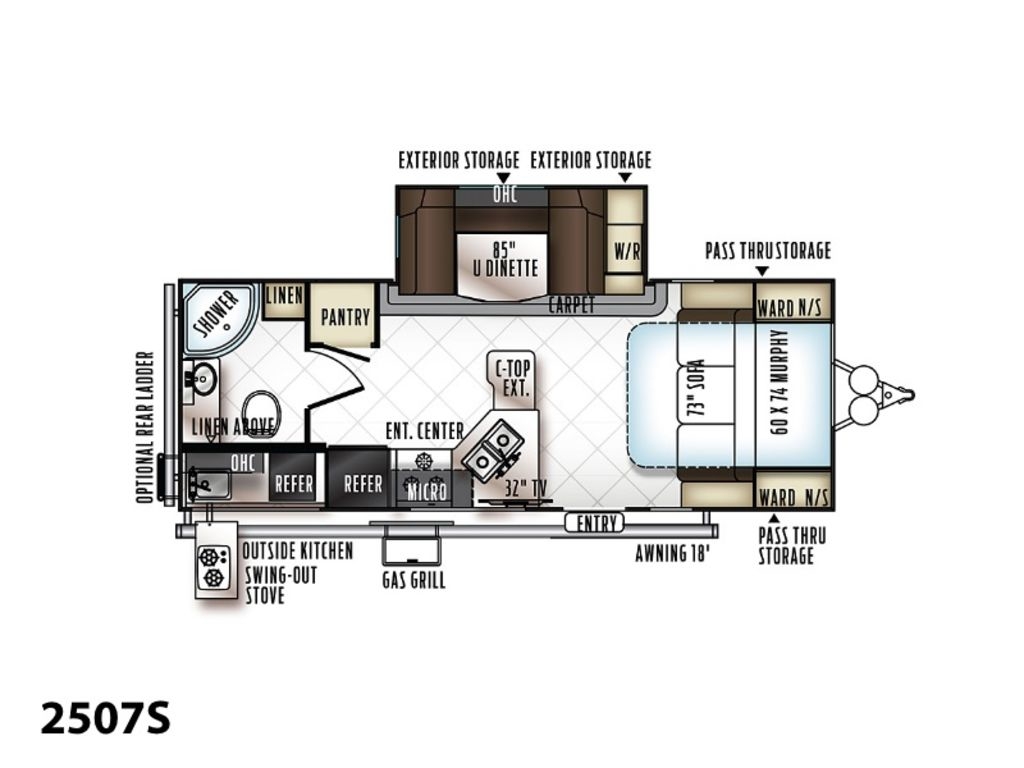 2018 Forest River Rockwood Mini Lite 2507S RV