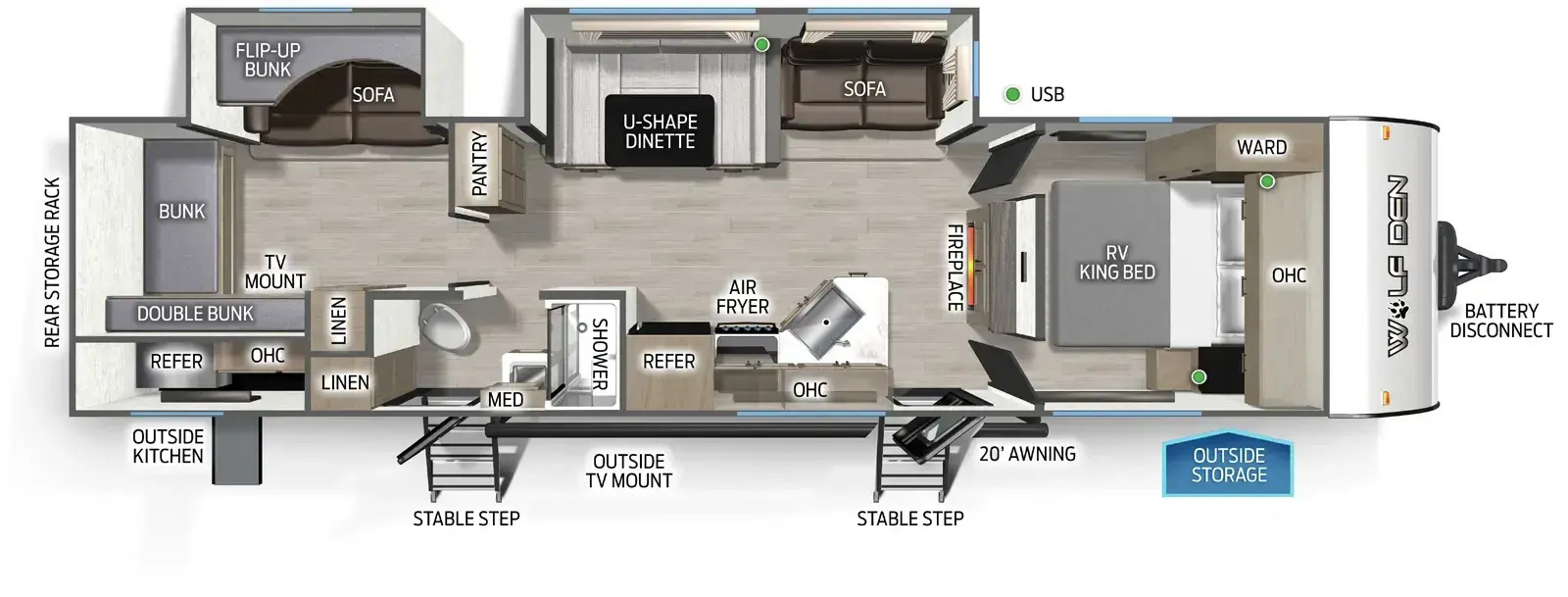 2027 Forest River Wolf Den 301BH in lancaster OH
