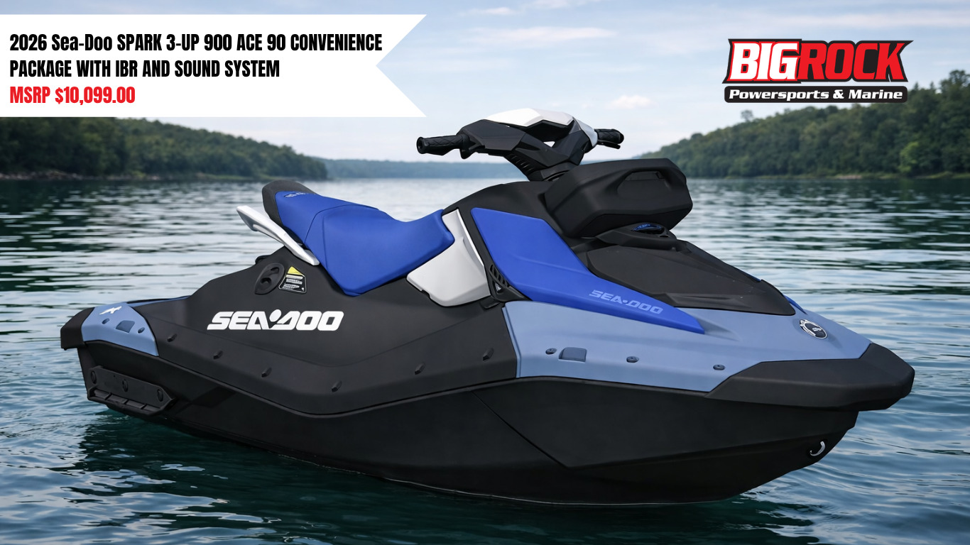 2026 Sea-Doo SPARK 3-UP 900 ACE 90 CONVENIENCE PACKAGE WITH IBR AND 3 UP in Rocky Mount, NC