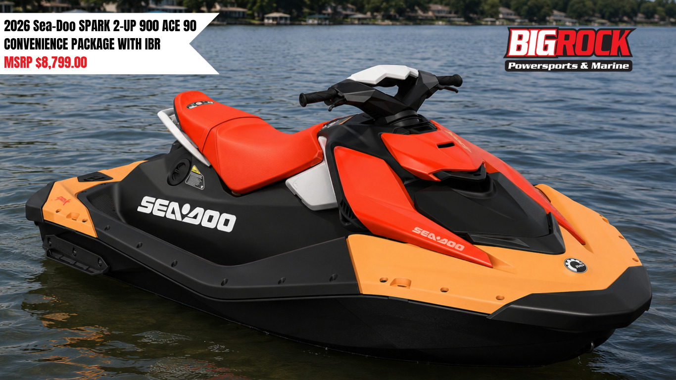 2026 Sea-Doo SPARK 2-UP 900 ACE 90 CONVENIENCE PACKAGE WITH IBR 2 UP in Rocky Mount, NC