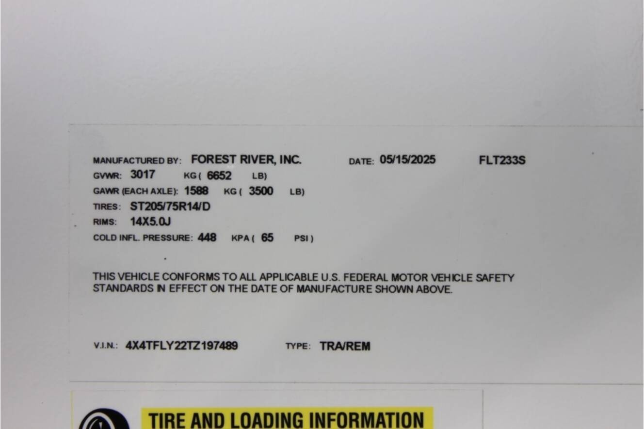 A photo of this 2026 Forest River Flagstaff Shamrock 233S