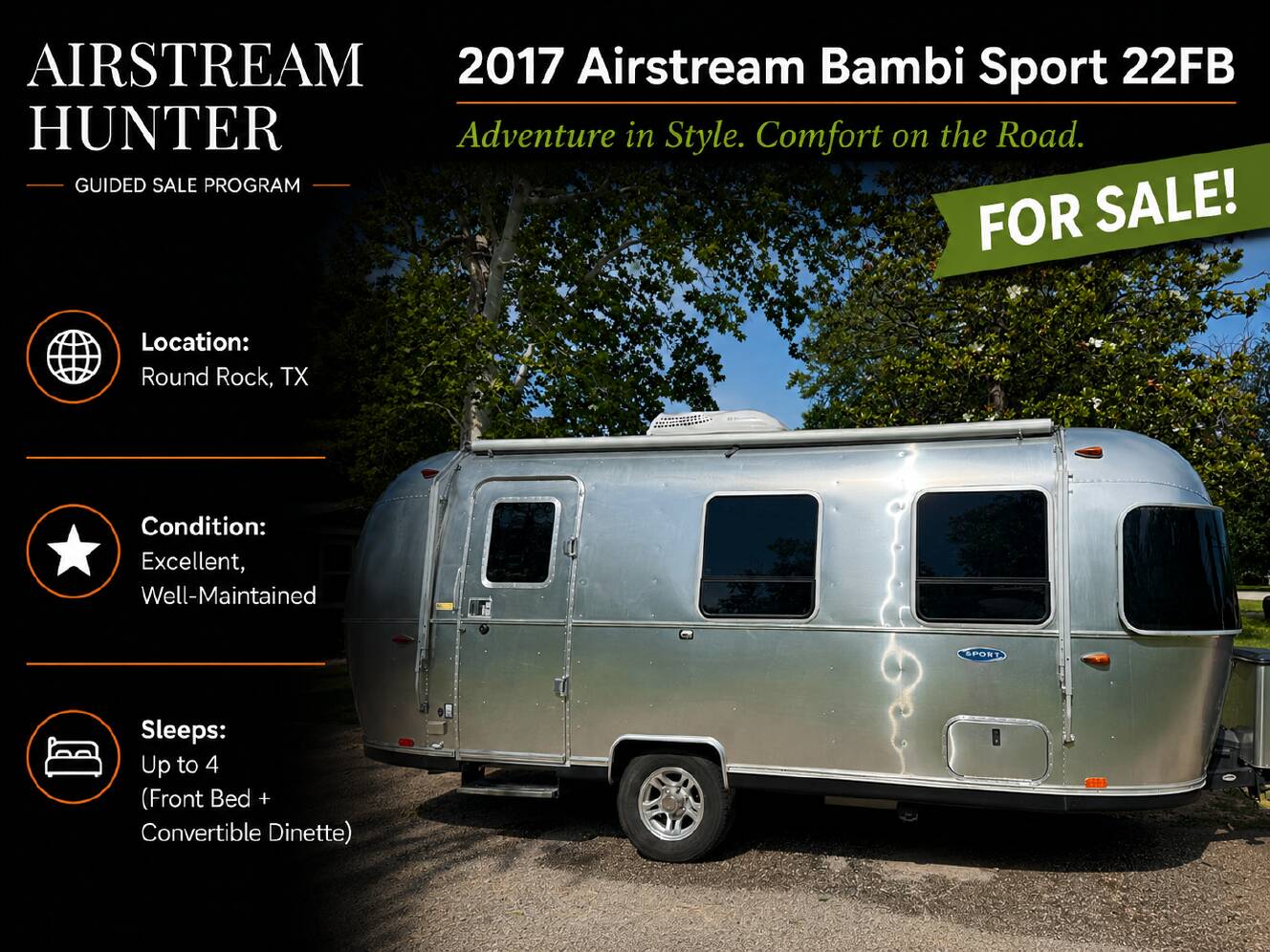 A photo of this 2017 Airstream SAFARI SPORT 22