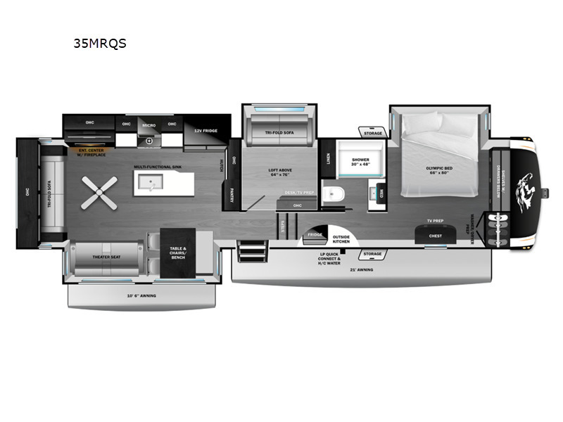 A photo of this 2027 Open Range Rv Roamer 35MRQS