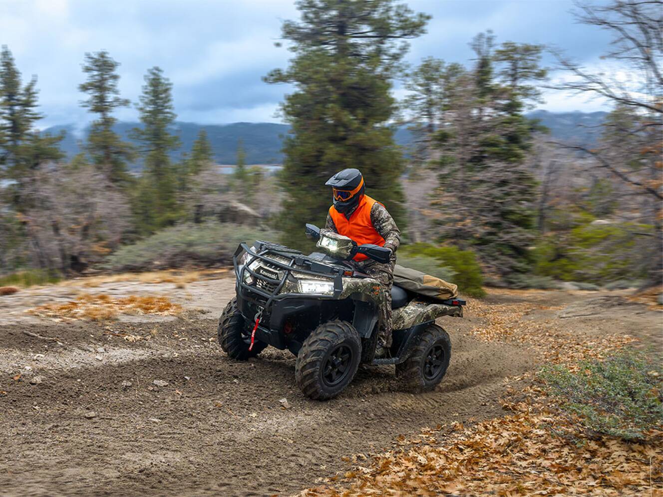 A photo of this 2026 Kawasaki Brute Force® 750 SE EPS Camo