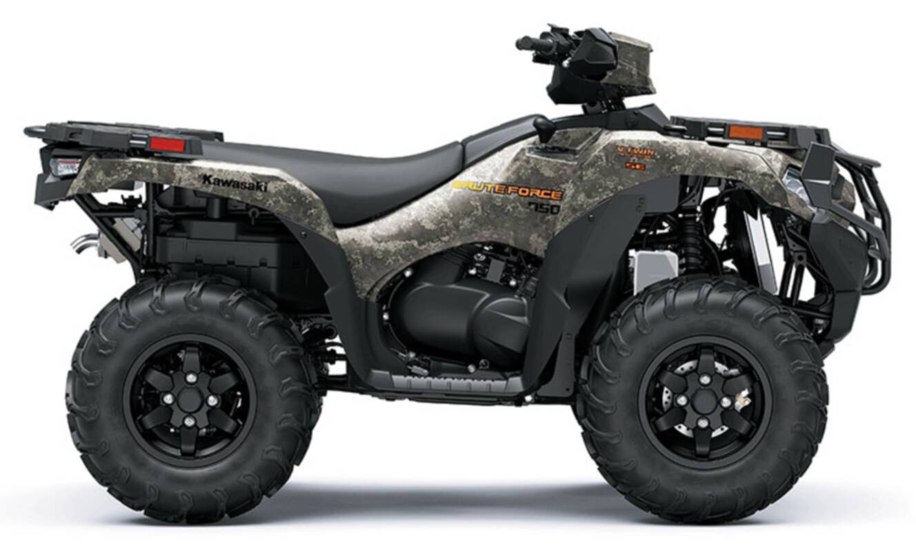 A photo of this 2026 Kawasaki Brute Force® 750 SE EPS Camo