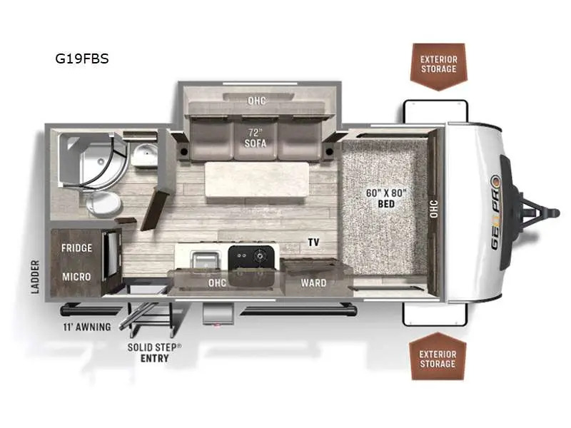 2022 Forest River ROCKWOOD GEO PRO G19FBS in san angelo TX