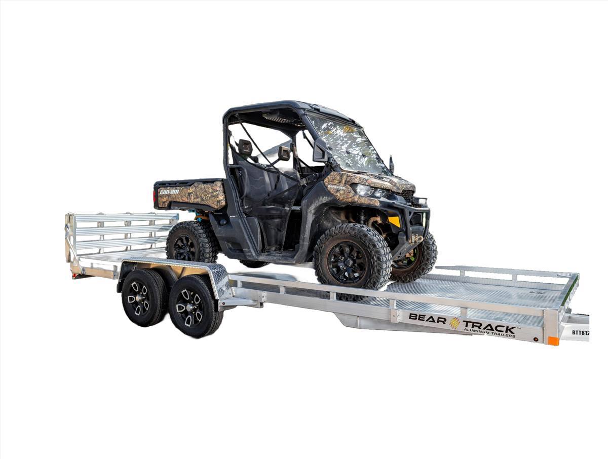 2026 Bear Track BTT 81" x 194" 7k Tandem Axle Aluminum Utility Trailer in Chippewa Falls, WI