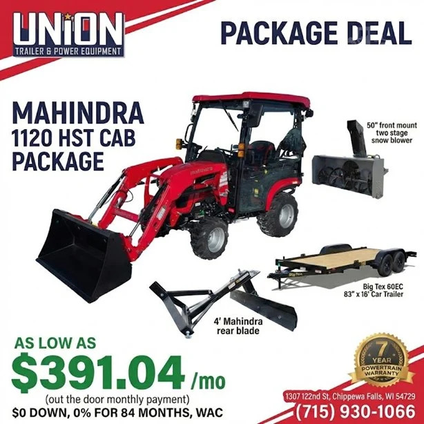 2026 Mahindra 1120 in Chippewa Falls, WI
