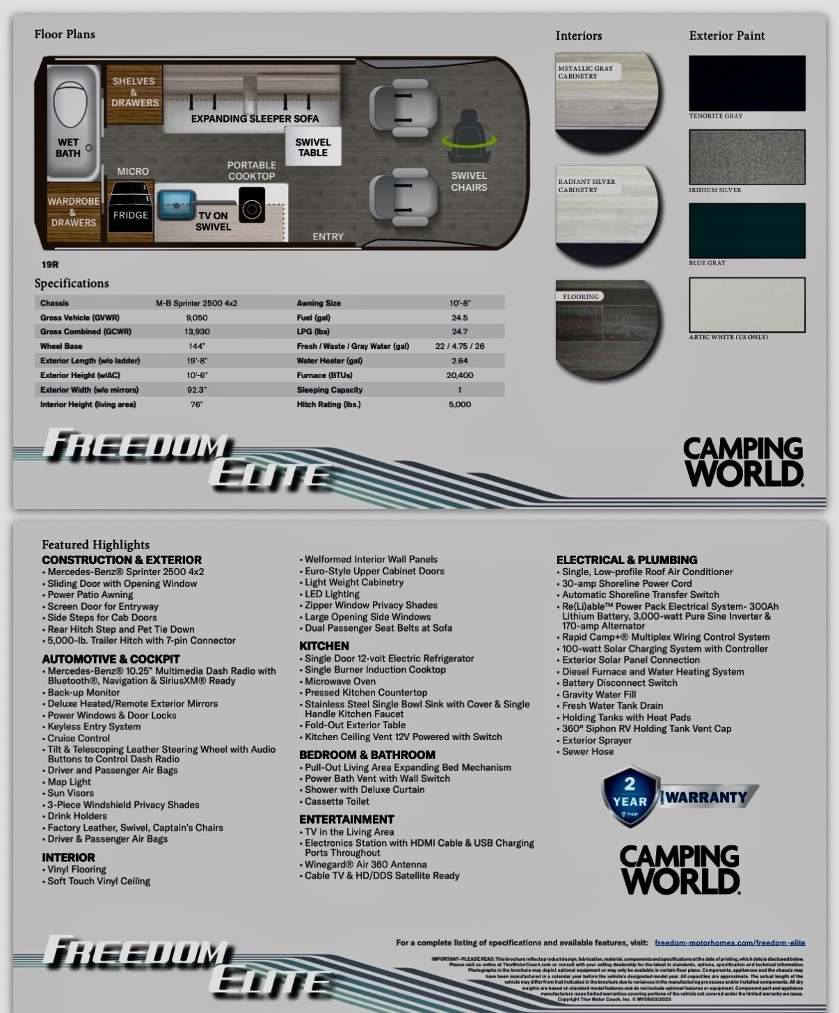 2024 Thor Motor Coach FREEDOM ELITE VAN 19R in santa rosa beach FL