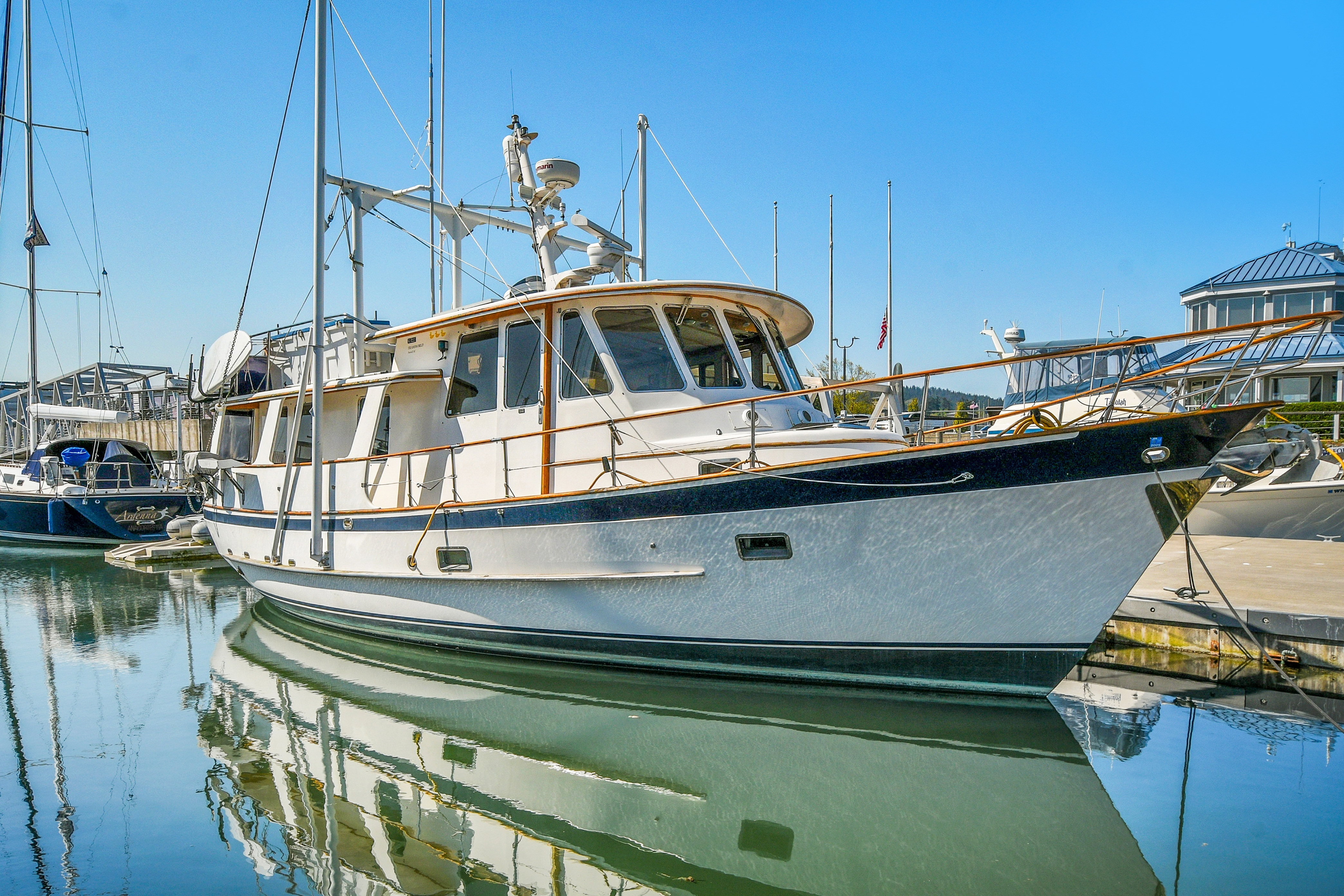 1991 Transworld Fantail 50 Pilothouse Trawler Boat boat