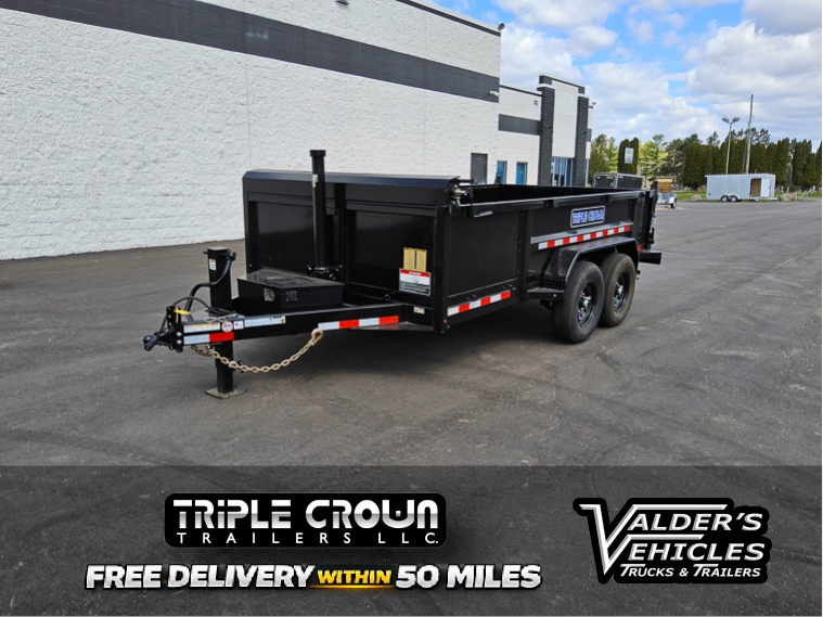 2026 Triple Crown 7X14 TELESCOPIC DUMP TRAILER 14K in Hinckley, MN