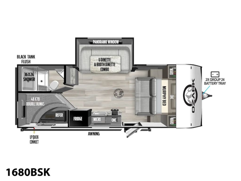 2026 Forest River Ozark 1680BSK in albemarle NC