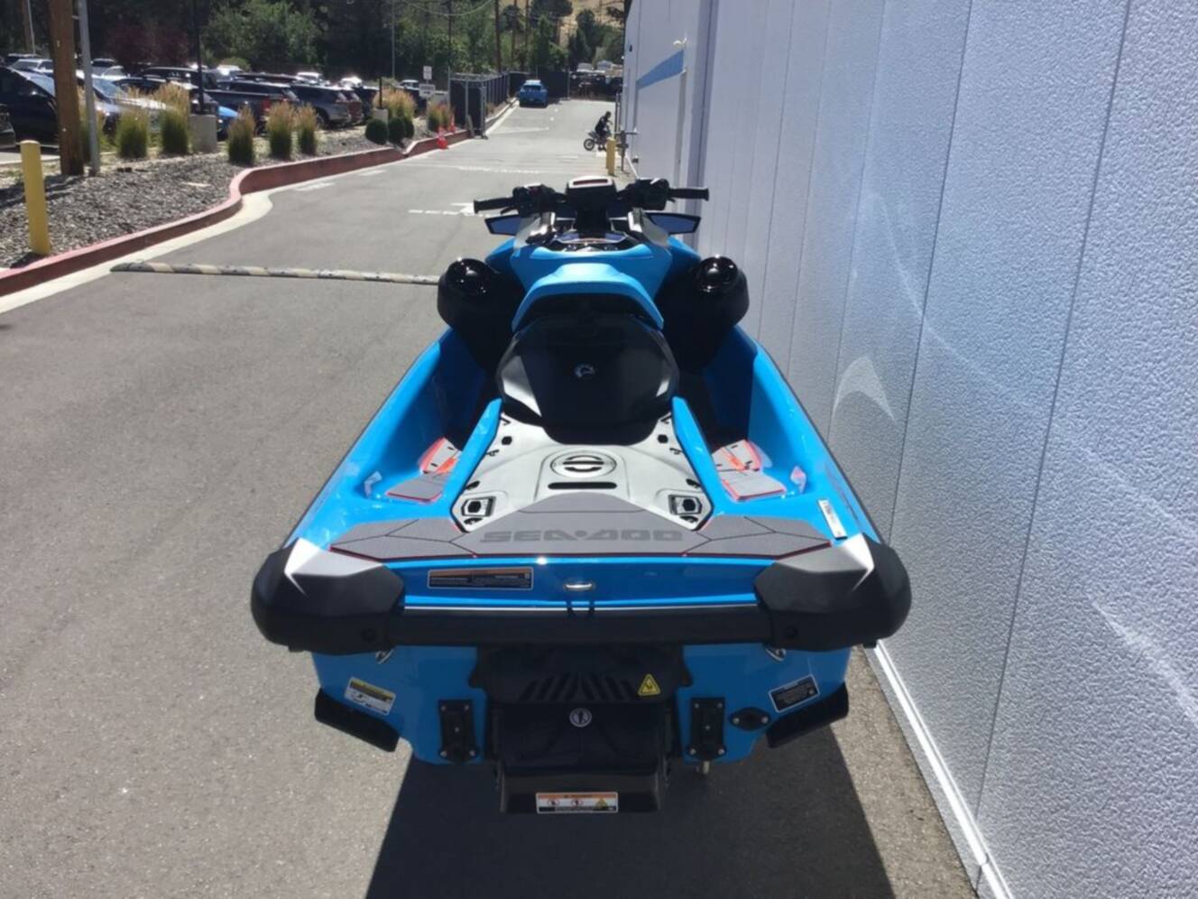 A photo of this 2026 Sea-Doo RXP-X 325 Tech, BRP Premium A, iBR Gulfstream Blue P
