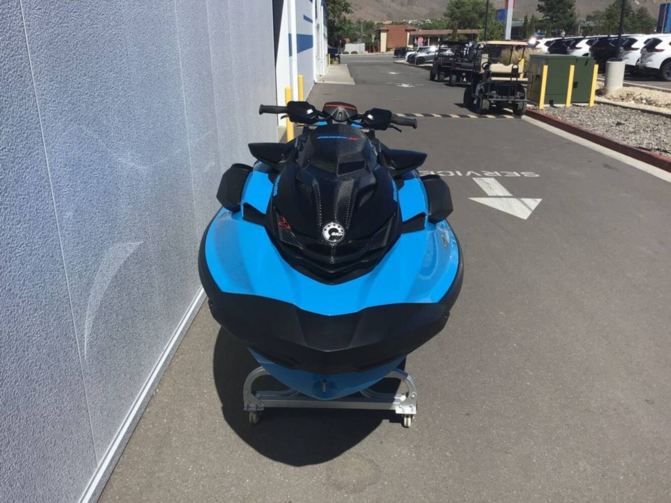 A photo of this 2026 Sea-Doo RXP-X 325 Tech, BRP Premium A, iBR Gulfstream Blue P