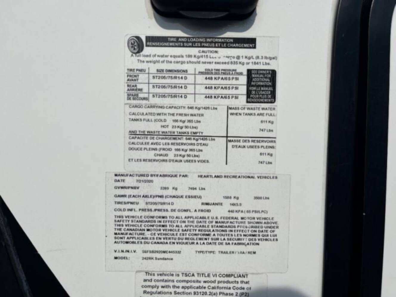 A photo of this 2021 Heartland Sundance Ultra Lite 242 RK