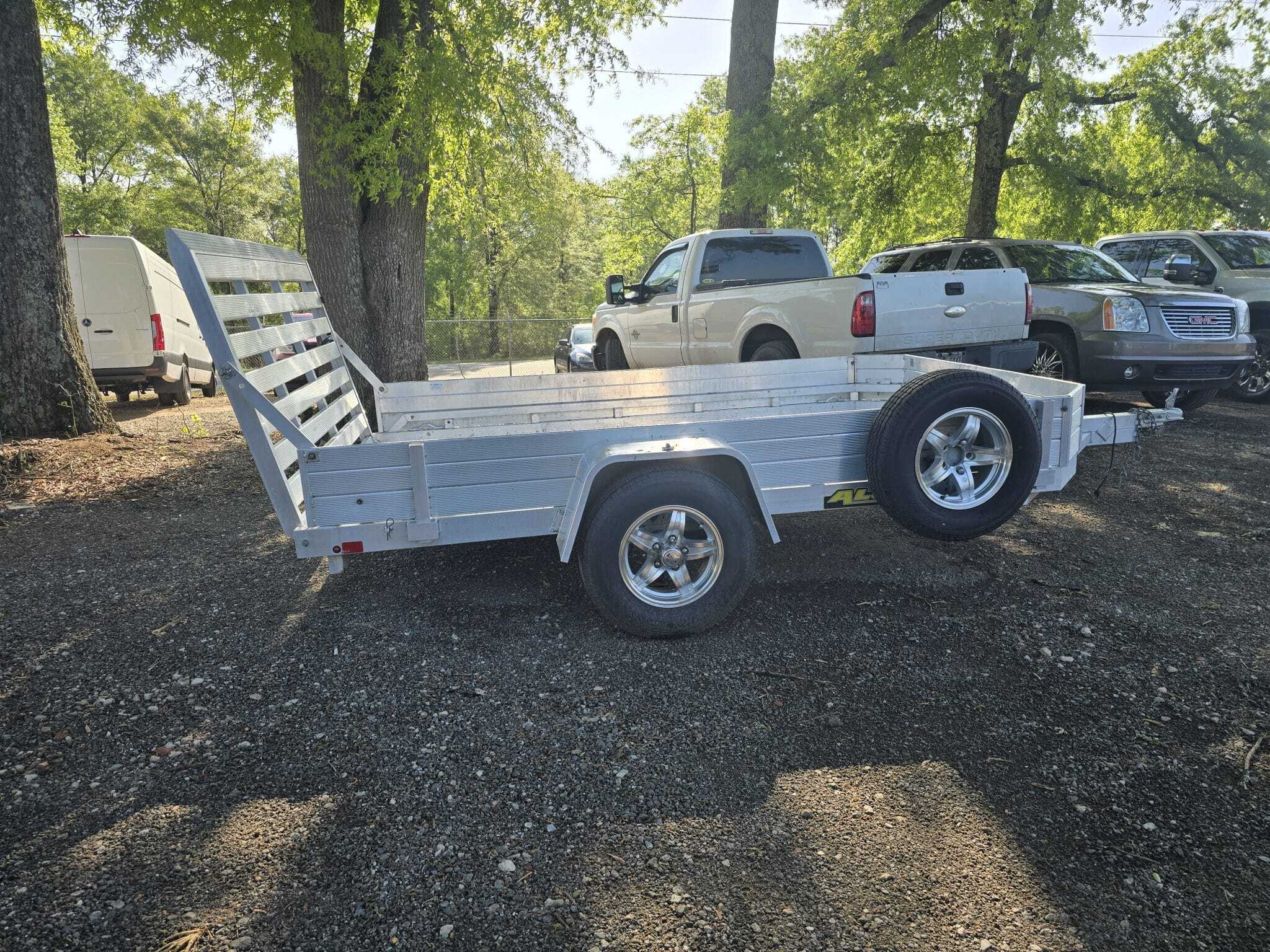 Aluma USED 7710 H 12SR Aluminum Utility Trailer With Sides in Byron, GA
