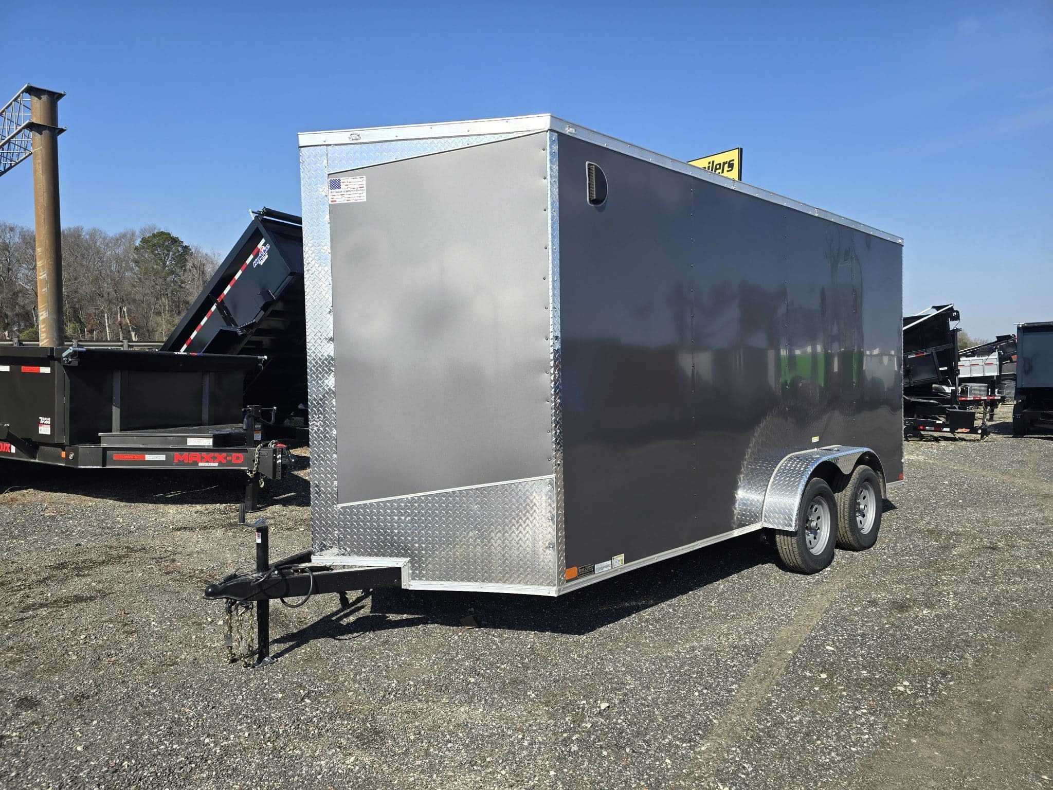 2026 seedcargo 7x16 Tandem Axle 7K Enclosed Trailer With Ramp Door in Byron, GA