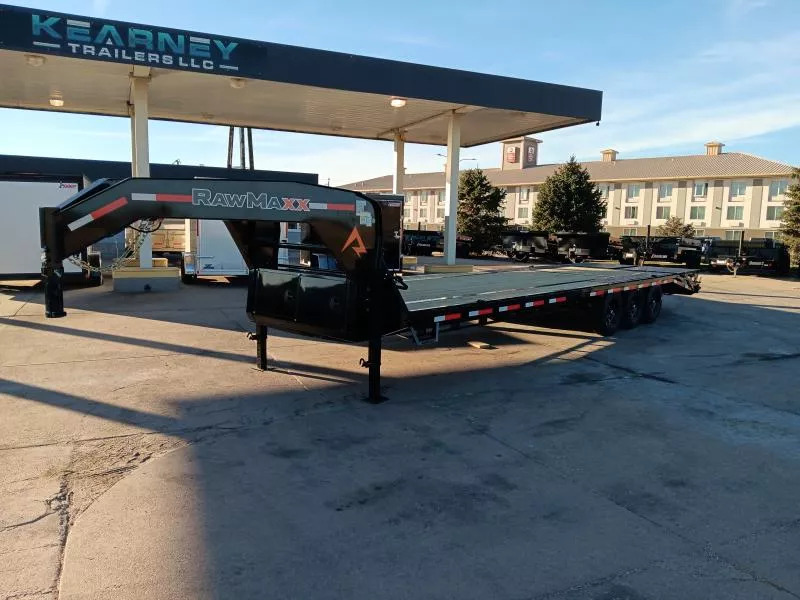 2026 RawMaxx 30' FDX Gooseneck Flatbed Trailer in Kearney, NE