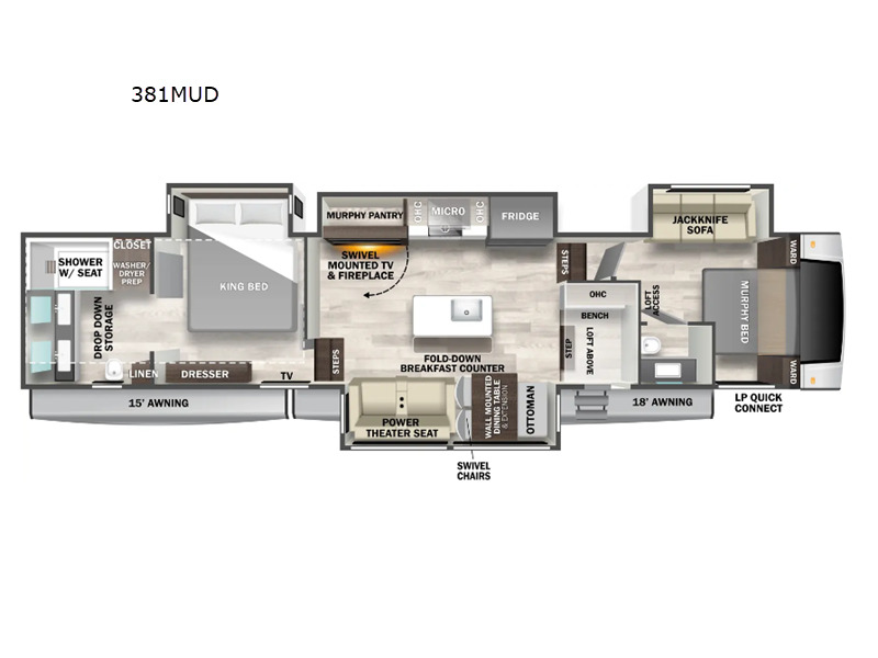 2025 Forest River Rv Cedar Creek 381MUD in san angelo TX