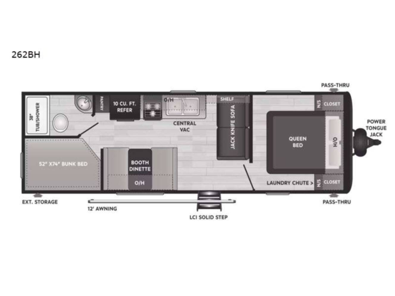 A photo of this 2022 Keystone Rv Hideout 262BH